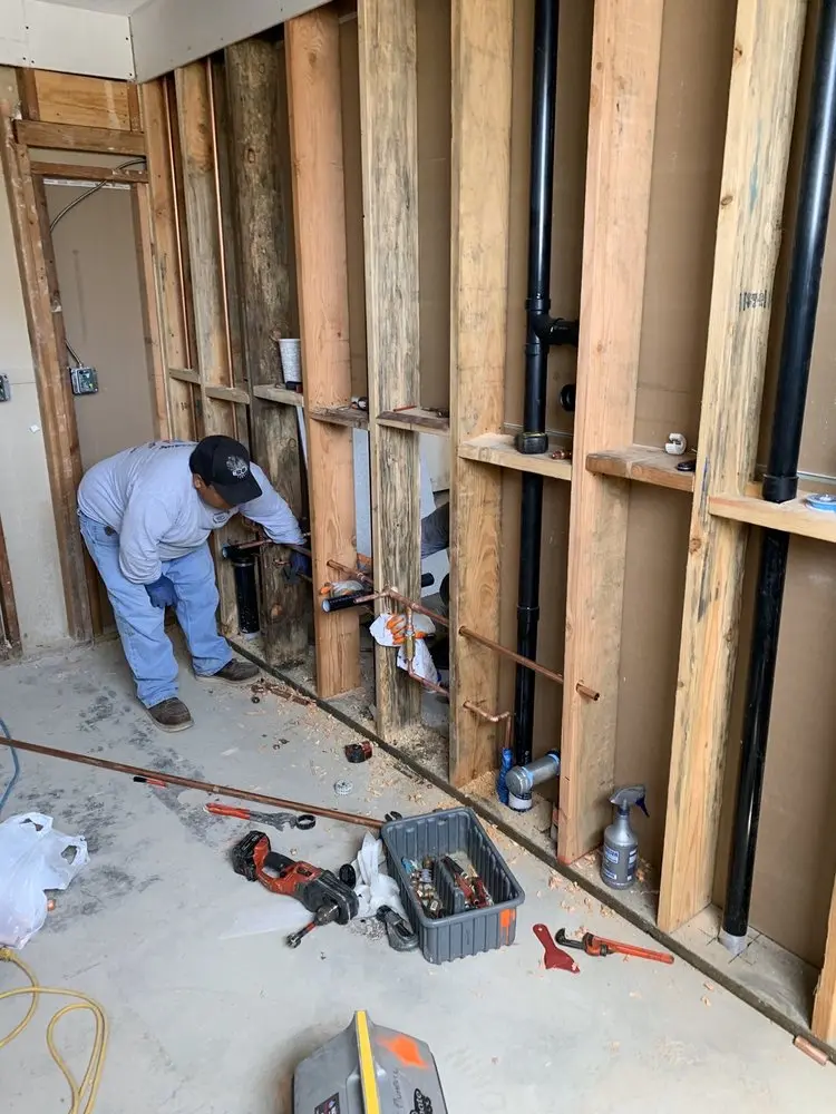 Commercial rough-in plumbing for Water Heater Replacement in East Freedom